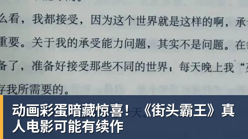 星空体育动画彩蛋暗藏惊喜！《街头霸王》真人电影可能有续作